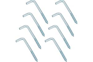 Sukudon Ganci per quadri per parete rigida Kit per appendere quadri Gancio per parete rigida Forma a L 8PC-F