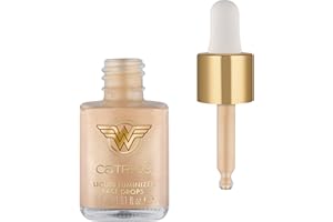 Catrice Cosmetics Wonder Woman Liquid Luminizer Face Drops Gouttes Illuminatrices, Naturel, Brillant, Luminescent, Sensation de Rosée, 30 ml