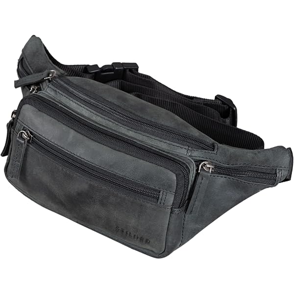 Sac Banane En Cuir Véritable – Vintage, Multi-poches, Ceinture Réglable, Pour Rando, Voyage, Moto