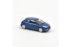NOREV Peugeot 207 2007 Premium Pack Bleu Aegean 1:87