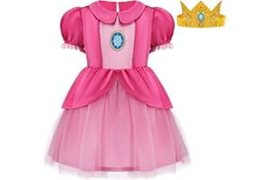 Spooktacular Creations Halloween-Baby-Rosa-Kleid-Kostüm für Mädchen, Prinzessin-Kostüm für Kleinkindermädchen, Prinzessin-Tüllkleid für Halloween-Kostüm-Cosplay-Partys