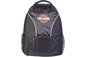 Harley-Davidson Bar & Shield 90817 Sac à dos avec logo Patch Noir/argenté