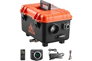 VEVOR Chauffage Diesel 8 kW DC 12 V/24 V, Réchauffeur d'Air Diesel pour Stationnement, Tout-en-Un Portable, avec Télécommande et Écran LCD, Réservoir de 4 L, Camion Camping-car Fourgonnettes