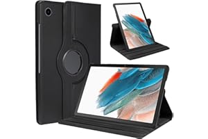GOZOPO Hülle für Samsung Galaxy Tab A8 10,5 Zoll 2021 2022 (SM-X200/SM-X205), Ultradünne PU Leder 360° Drehbar Multi-Winkel Schutzhülle Kompatibel mit Samsung Tab A8 10.5" (Schwarz)