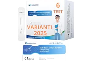 STONE&STONE WizBiotech 6 Tamponi Rapidi, Tampone rapido Corona 19 Antigen Test, Certificato per Uso Domestico, Test Rapido Identifica le Nuove Varianti | Wiz Biotech (6)