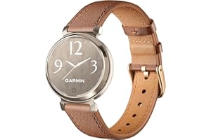 Issinlky Skórzana opaska do Garmin Lily 2, 14MM Opaska biznesowa do Garmin Lily 2 Panowie Panie