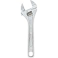 Channellock 806SW Xtra Slim Jaw 6-Inch Adjustable Wrench | 0.94-Inch Jaw Opening | Precise Jaw Design Grip in Tight Spaces | Measurement Scales for Easy Sizing of Diameters, 6-Inch Extra Slim Jaw