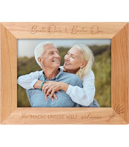 Personalisierte Enkel Porträt Holz Fotorahmen Geschenk - Österreich