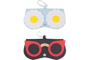 DEMON KILLER Astuccio per Occhiali da Sole 2 Pezzi Portatile da Viaggio Occhiali Astuccio Porta Occhiali da Borsa per Donna Uomo Bambini AntiGraffio per Occhiali da Sole per tutti tipi di Occhiali, Montature