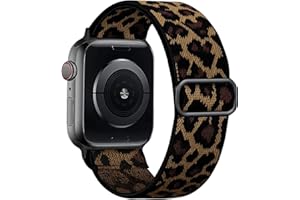 Msksjer Compatible avec Apple Watch Bracelet 42mm(Series 11 10) 38mm 40mm 41mm Femme Hommes, Nylon Réglable Solo Loop Tissu élastique Bracelets Sport pour iWatch Series 9 8 7 6 SE 5 4 3 2 1