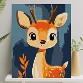 Sayılarla Boyama Tuval Seti Fır&ccedil;a Boya Dahil (&Ccedil;ıtalı) 40x50 CM - Ceylan