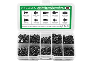 LUKAISEN 350 Pezzi Viti per Computer Portatili PC, Viti Distanziatori di Riparazione per Hard Disk, Scheda Madre Ventola, Disco Rigido, PC Case, SSD, CD-ROM