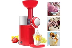 Hopeyhfm Sorbetière, Machine à crème glacée aux fruits très facile à utiliser, yaourt glacé, gelato, Machine à boissons glacées, 100% naturel, sans gluten, réutilisables (Style 1)