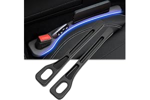 ACTOYS Universal Relleno de Huecos de Asiento de Coche, 2 Piezas Tapón de Espacio de Asiento de Coche, Car Seat Gap Filler para Evita que las Cosas Caigan y Almacenar Objetos Pequeños (Negro)