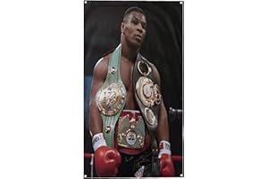 BANGER FLAGS Banger - Mike Tyson Undisputed Heavyweight Boxing Champion Motivational Inspirational Office Gym Dorm Wall Decor Design on a 3X5 Feet Flag with 4 Grommets for Easy Hanging. Authentic BANGER FLAG