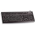 CHERRY G83-6105, Deutsches Layout, QWERTZ Tastatur, kabelgebundene Tastatur, angenehm weiche Tasten-Betätigung, kompakt, lang