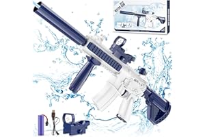 PEKOIU Wasserpistole Elektrisch, Vollautomatische Splasher Elektrische Wasserpistole für Kinders Erwachsene, Strongest Water Gun Aqua Blaster, Sommer Draussen Strand Schwimmbad Party Spielzeug Geschenk