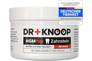 ‎HGM Zahnsteinentferner Hund, Zahnpflege Hund gegen Mundgeruch, Zahnreinigung - Pulver anstatt Zahnputzflocken oder Dentalspray - 100g für 100 Tage bei 10 kg Hund - HGMflex Zahnstein Hund