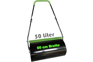 TIREX by xonic® Rasenwalze, Gartenwalze aus Metall, Befüllbar bis 50L, Handwalze für Garten und Rasen (Grün)