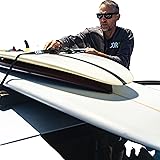 Porta tavole da surf e da SUP universaleper auto | Portapacchi morbido per surf kayak e tavole da paddle con fibbie antigraff