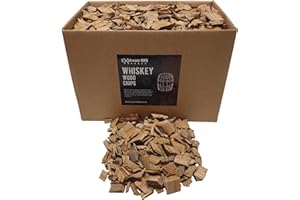 Exstream Astillas de madera para ahumar para barbacoa, más de 16 sabores en 1, 5 y 10 litros (barril de whisky de 5 litros)