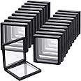 sdoot Coin Display Case, Black 3D Floating Frame Display Holder Stands, 20 Pack 4.3 x 4.3 x 0.8”Challenge Coin Display Stand 3D Floating Display Case, Coin Jewelry Frame for AA Medallions