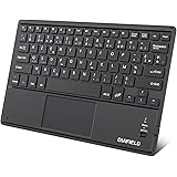 1 BY ONE DIAFIELD Clavier Bluetooth AZERTY avec Un Ecran Tactile Ultra Mince et Tactile, Pavé Tactile pour iPad, Galaxy Tab, 