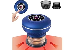 Wikay 3 in 1 Electric Cupping Set Rechargeable Cupping Therapy Set 12 Gears Vacuum Cupping Massager with Two Replaceable Cans, Therapy Scraping Tools for Muscle Relief (Blue)