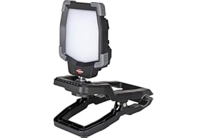 Brennenstuhl foco LED de batería recargable CL 4050 MA / lámpara de trabajo de 40W con dispositivo de sujeción (luz de trabajo con USB Powerbank, 3800lm, IP65, Engineered in Germany)
