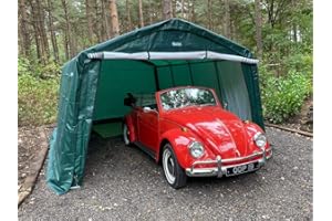 CLARKE INTERNATIONAL Clarke Heavy Duty Portable Instant Garage Carport - Small – Dark Green (4.5 x 3 x 2.4m)