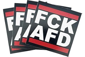 STIGMASTICKER 20 Stück - FCK AFD - Sticker - Aufkleber - Politisch - Links - 5,2cm x 5,2cm
