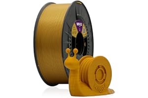 WINKLE Filament PLA HD złoty | Filament do drukarki 3D | Filament PLA 1,75 mm 300 g | Złoty PLA | Kompatybilny ze wszystkimi drukarkami 3D, dokładność wymiarowa, cewka 300g