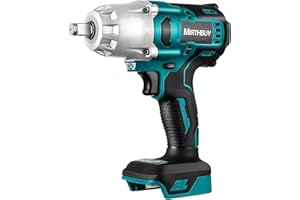 MIRTHBUY 600N.M 1/2 zoll Akku Drehschlagschrauber, 18V bürstenloser Schlagschrauber Schraubenschlüssel For Makita BL1830, BL1830B, BL1840, BL1840B, BL1850, BL1850B, BL1860B