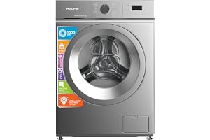 Krome 6 Kg Front Load Washing Machine | Inverter Motor | 1000 RPM | Steam Wash | 12 Wash Programs | Intelligent Wash System | Load & Foam Detection | Child Lock | Grey – KR-WFL60TSI1