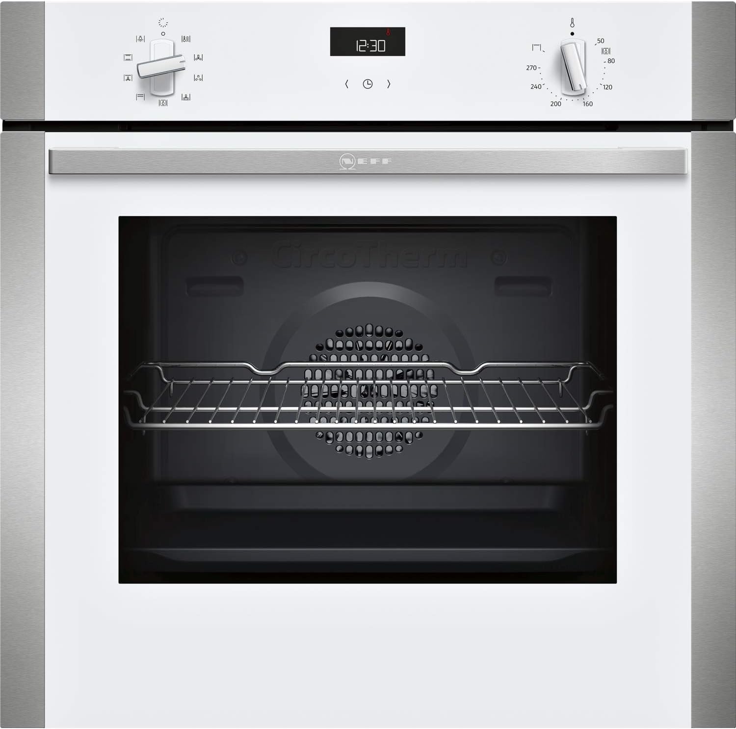NEFF B1ACE4HW0B N50 Single Oven with Circotherm and Cliprails, White