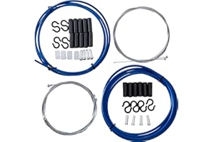 YBEKI Kit Cavi Freno e Cambio 2-in-1 - Cavo Universale 4mm/5mm per MTB/Strada | IPX4 Impermeabile + 3000 Cicli Testati | Acciaio Alto Carbonio Rinforzato | Spedizione Express Milano ﻿