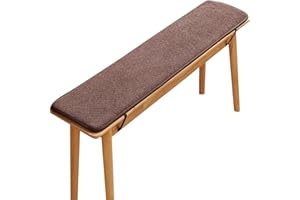 uyeoco Cuscino per Panca da Giardino 120 x 40 100x35 da Esterno da Interno Cuscino Panca Antiscivolo Altalena Patio Lavabile Cuscino Sedile per Mobili(Coffee,30x180cm)
