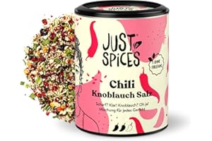 ‎JUST SPICES Just Spices Chili Knoblauch Salz I Gewürzmix, der zu allen Gerichten schmeckt I Gewürzdose, 55 g