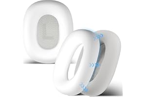 Seltureone Kompatybilne z nausznikami AirPods Max, ochraniacze na nauszniki, silikonowe ochraniacze słuchawek, akcesoria do słuchawek AirPods Max, białe