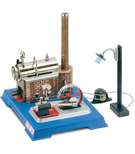 YAKI Machine à Vapeur 3 Cylindres Verticale – Kit Modèle Pour Bateau 80-120 Cm (chaudière Non Incluse)