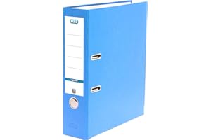Elba A4 Lever Arch File, 570 Sheet Capacity, 80mm spine, Strong Paper on Board, Single, Blue