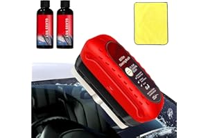 Bettinay 120 ml Automotive Oil Film Cleaning Brush UK, Glass Cleaner Board with 2 Glass Oil Film Remover and Car Wipe