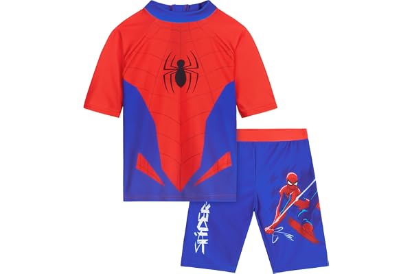 Minions | Spiderman | Hot Wheels baddräkt barn pojkar baddräkt set tvådelad, simtröja & badbyxor, semestertillbehör, presente