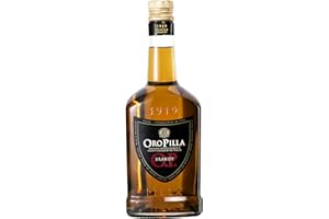 ORO PILLA O.P. Oro Pilla Italian brandy made with a two phase production process and aged at least three years Strong and persistent taste. Bottle of 70cl, 38% ABV.