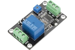 WALFRONT Relè Timer Ritardo, Relè Timer, Interruttore Autobloccante Ritardo Accensione Spegnimento, Timer Super 555 DC 5V / 12V / 24V, 60x35x20mm(DC24V)