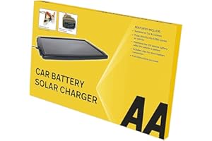 Roaduserdirect Packages AA Car Solar Powered Battery Charger Car Van Caravan