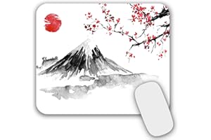 AOKSUNOVA Petit Tapis de Souris avec Motif Japonais 24 x 20 cm