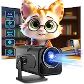 IOIUSKKU 1080P Mini Projector Support Android 11.0 HY320 LED Projector Outdoor Portable Movie Projector with WiFi and Bluetooth
