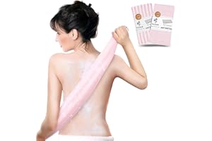 Yiclick Serviette de toilette exfoliante – Gommage exfoliant pour le corps, éponge de lavage en luffa – Gant de toilette coréen, japonais et africain – Gommage doux et rugueux pour le dos – Pour les