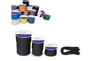 RainbowStone Paracord 7-Strand 550lb Strength 4mm Utility Rope Multiple Color 15/30/50/100m reel…